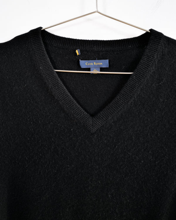 Black Cashmere Sweater Vest