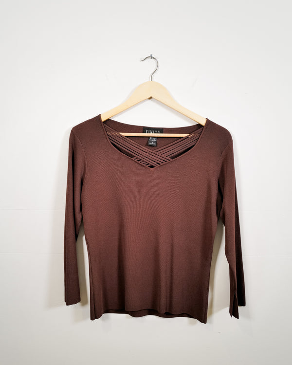 Vintage Criss Cross Neck Top