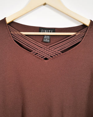 Vintage Criss Cross Neck Top