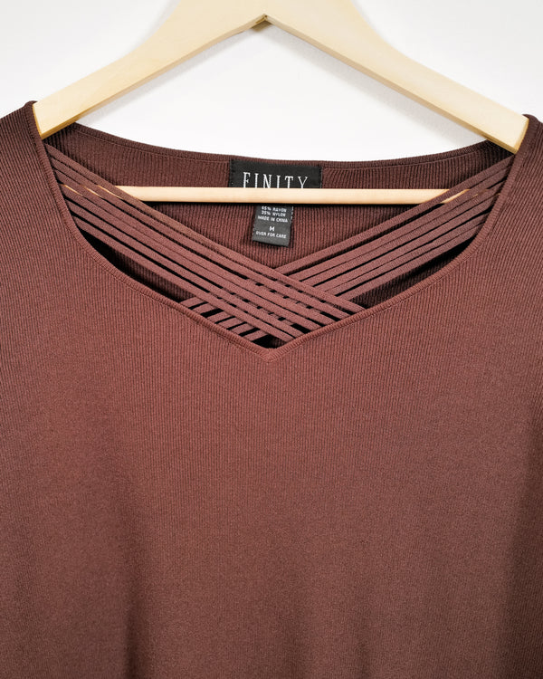 Vintage Criss Cross Neck Top