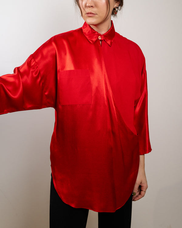 Vintage Red Long Top