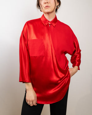 Vintage Red Long Top