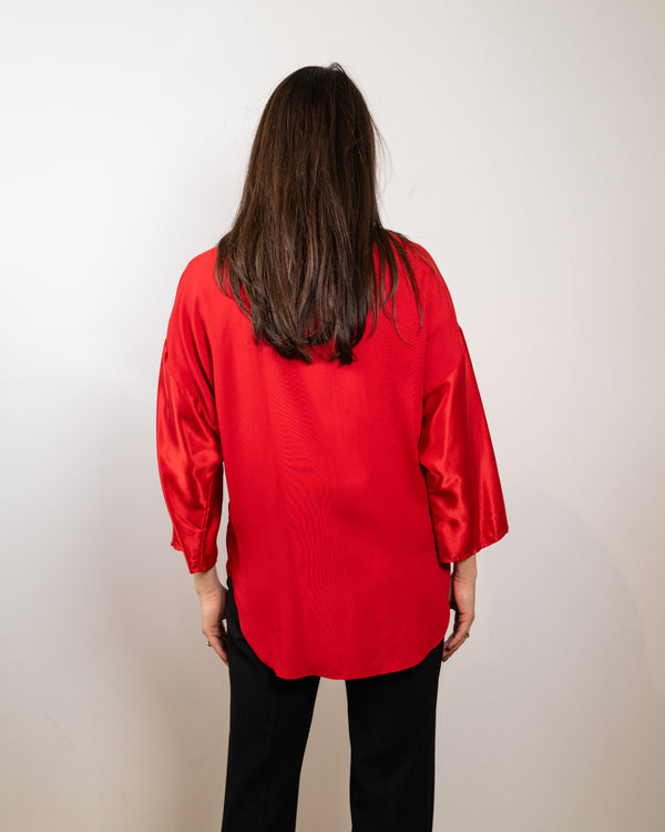 Vintage Red Long Top