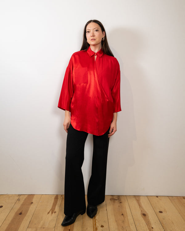 Vintage Red Long Top