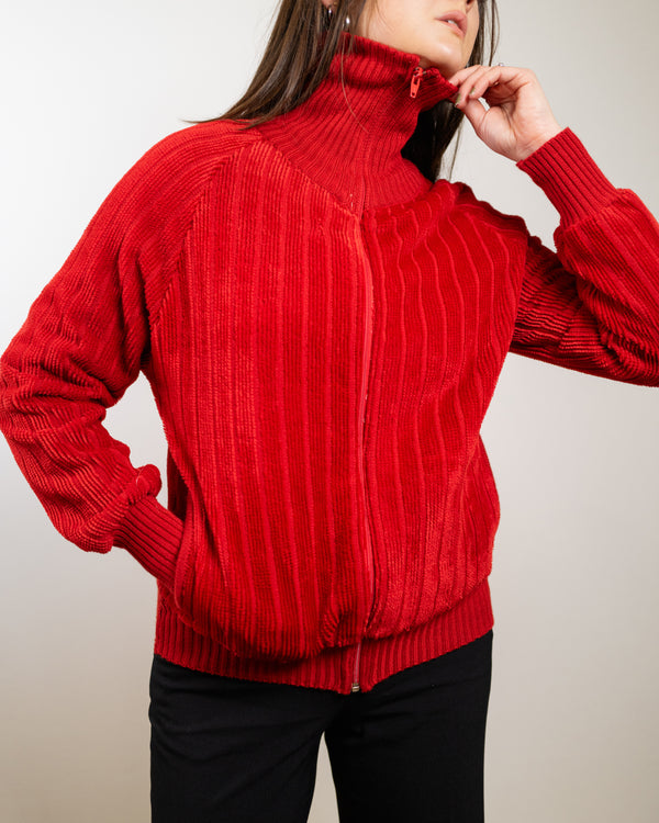 Vintage Red Zip Up