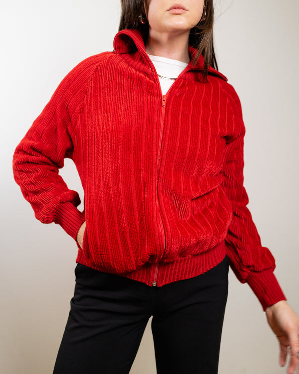Vintage Red Zip Up