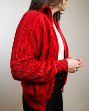 Vintage Red Zip Up