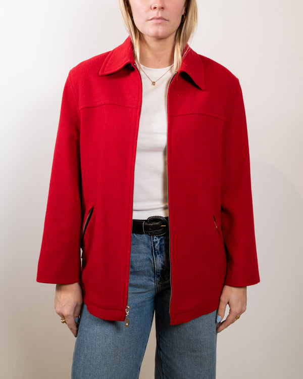 Vintage Red Wool Jacket