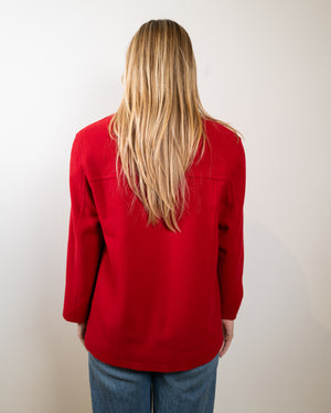 Vintage Red Wool Jacket