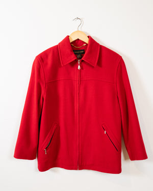 Vintage Red Wool Jacket