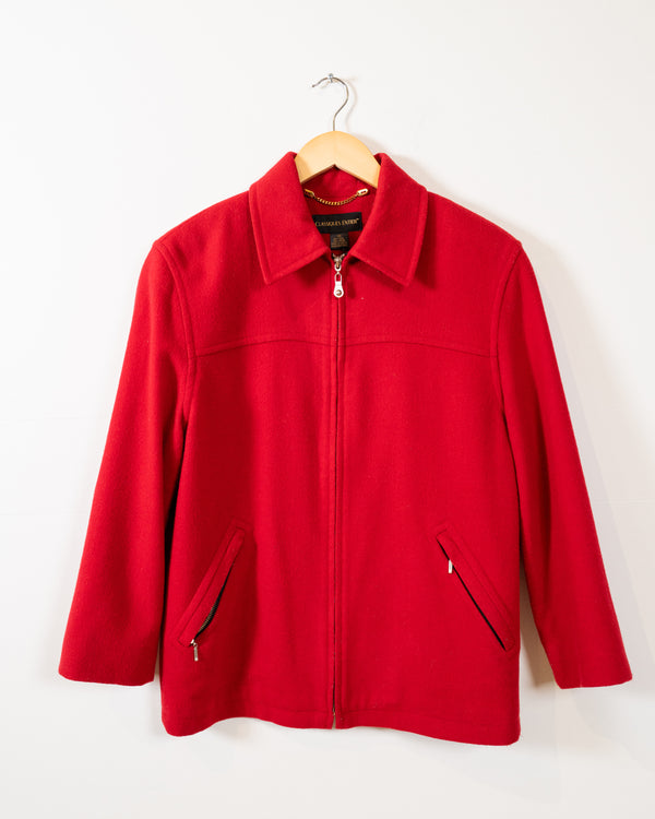 Vintage Red Wool Jacket