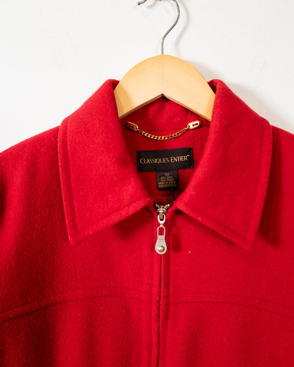 Vintage Red Wool Jacket