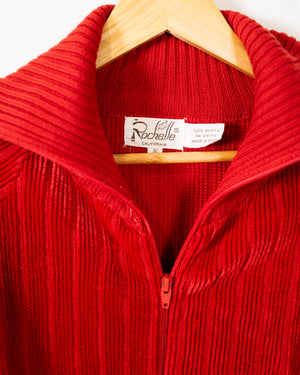 Vintage Red Zip Up