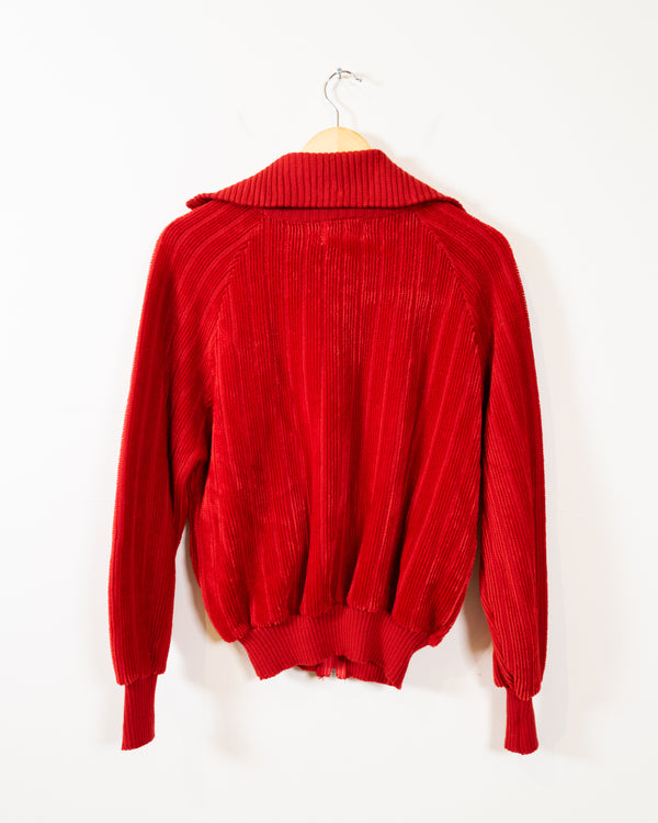 Vintage Red Zip Up