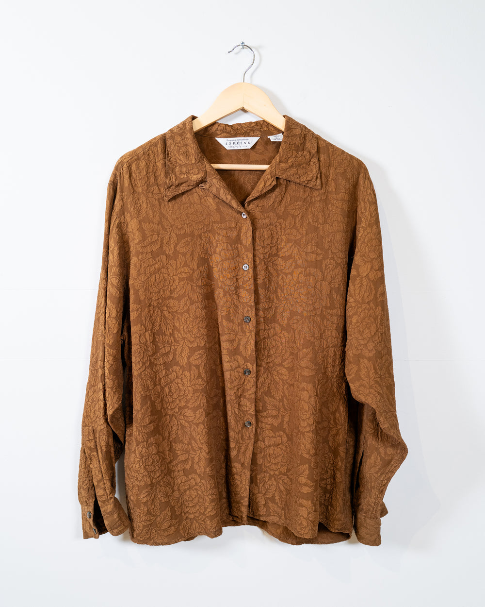 Vintage Express Floral Silk Shirt