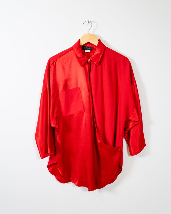 Vintage Red Long Top