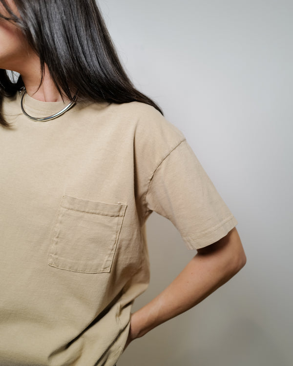 Vintage Tan Cotton Short Sleeve