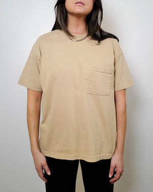 Vintage Tan Cotton Short Sleeve