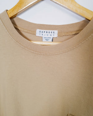 Vintage Tan Cotton Short Sleeve