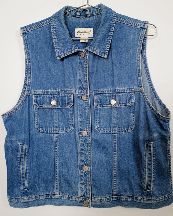 Vintage Eddie Bauer Denim Vest