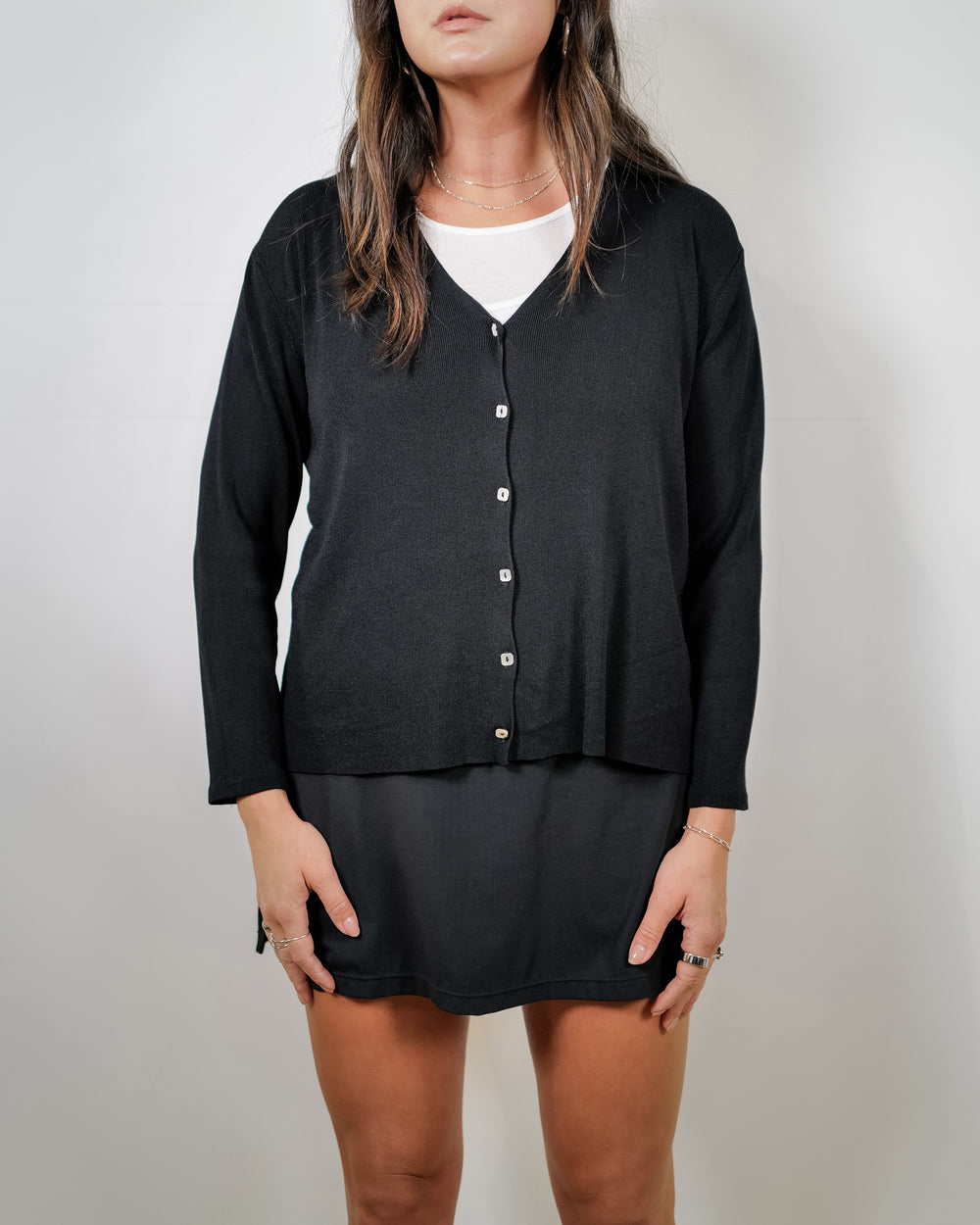 Vintage Black Cardigan