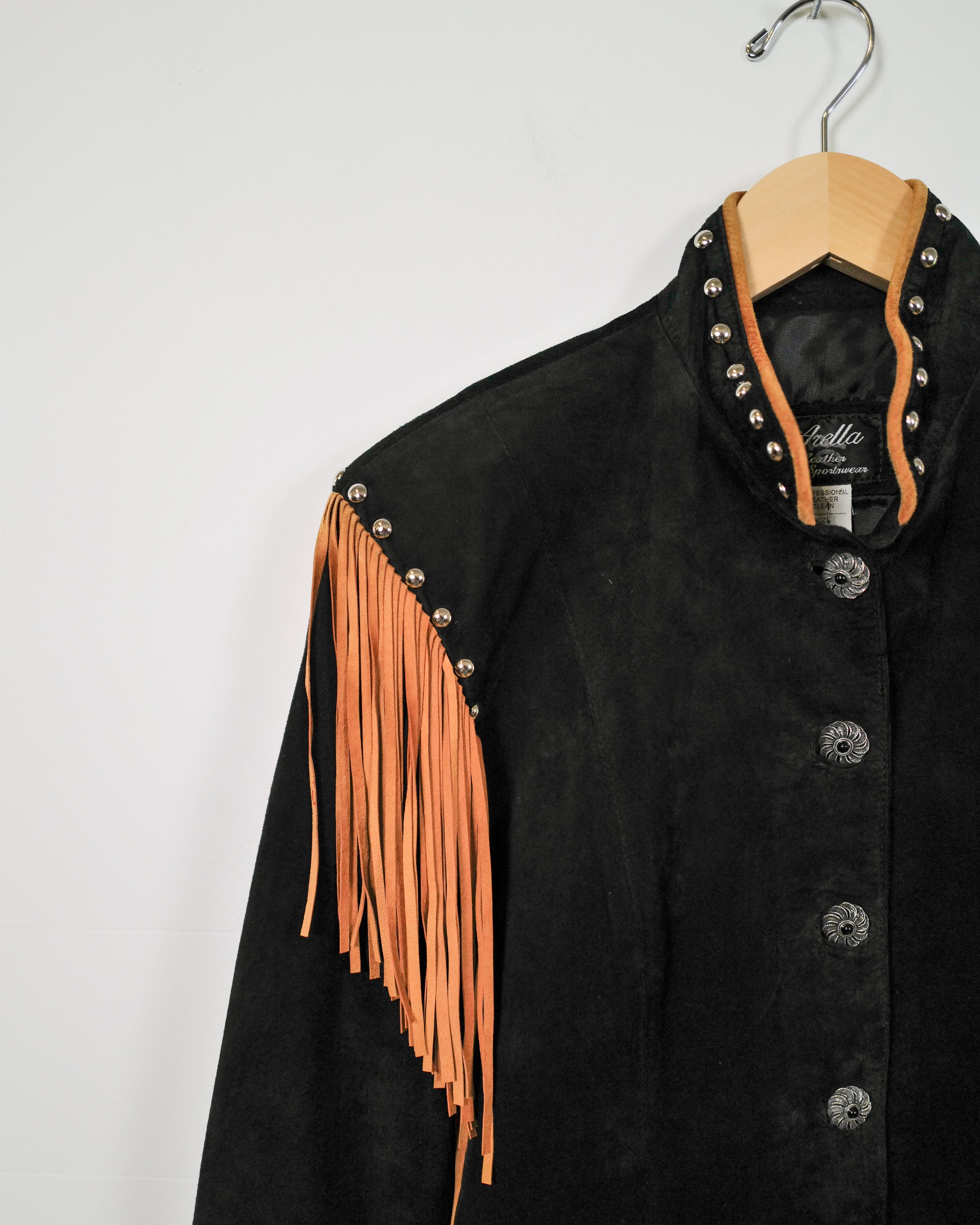 【vintage】 western fringe suede jacket Vintage Western Fringe Jacket