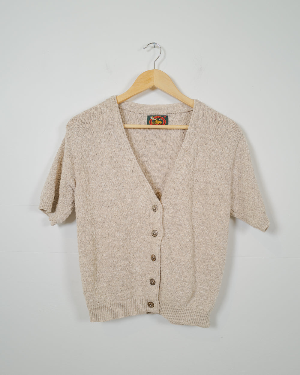 Vintage Cotton Short Sleeve Cardigan