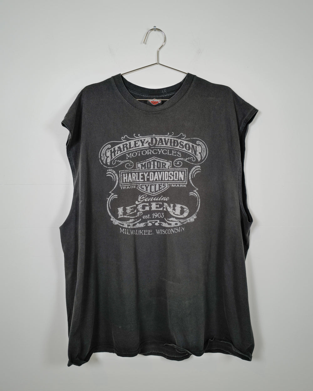 Harley Davidson Faded Cut Off Shirt