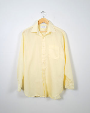 Vintage Butter Yellow Mens Shirt