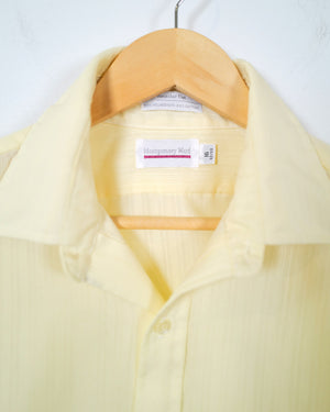 Vintage Butter Yellow Mens Shirt