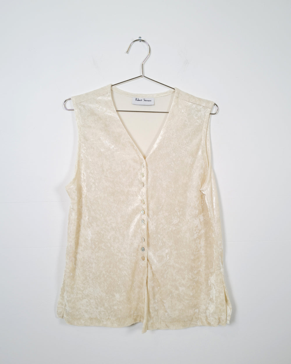 Vintage Velvet Sleeveless Top