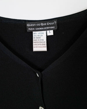 Vintage Black Cardigan
