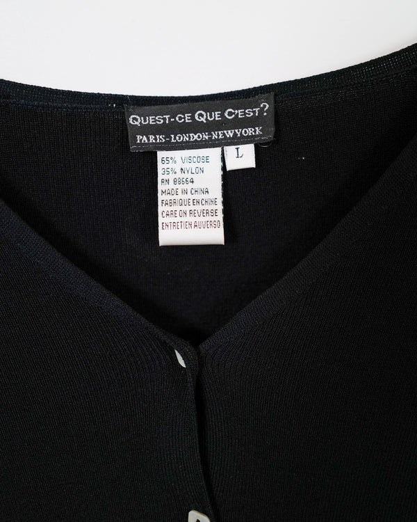 Vintage Black Cardigan
