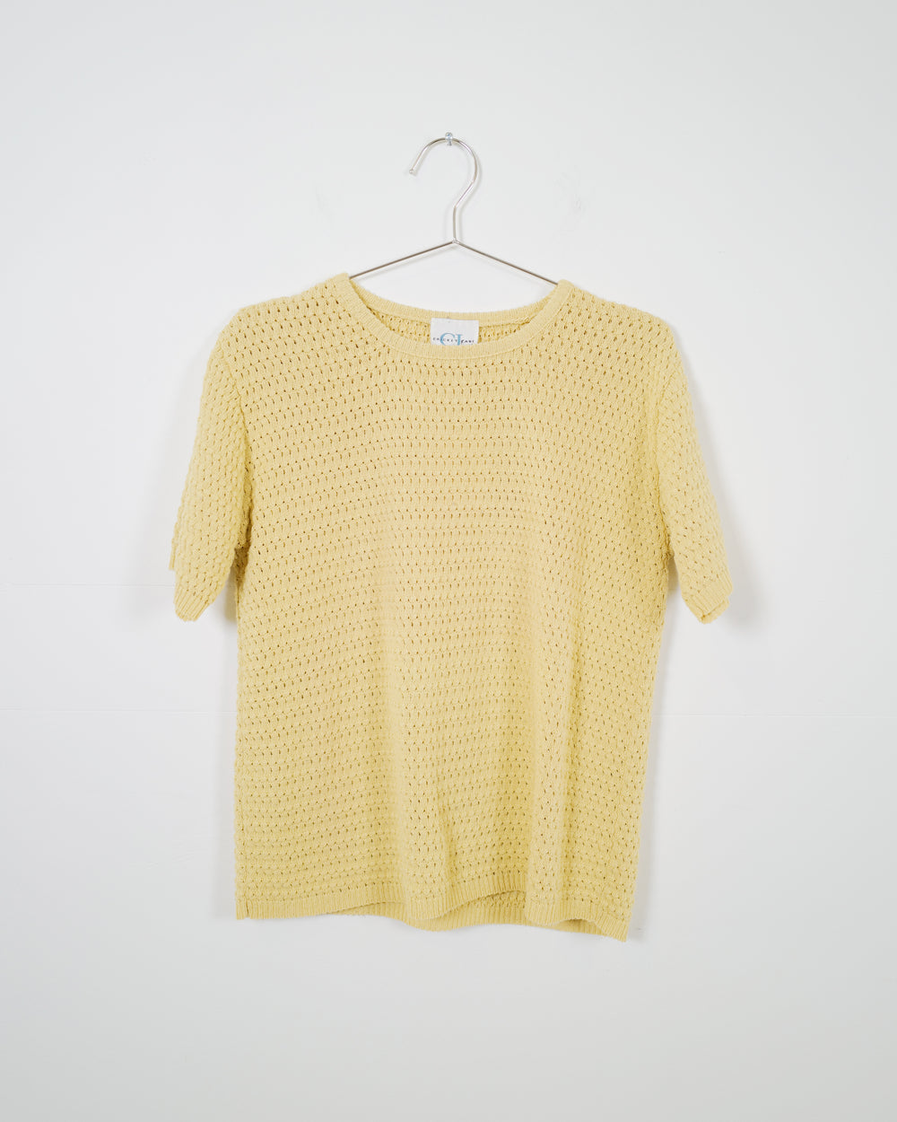 Vintage Butter Yellow Knit Top