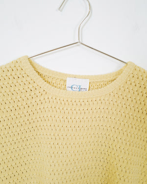 Vintage Butter Yellow Knit Top