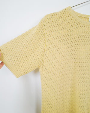 Vintage Butter Yellow Knit Top