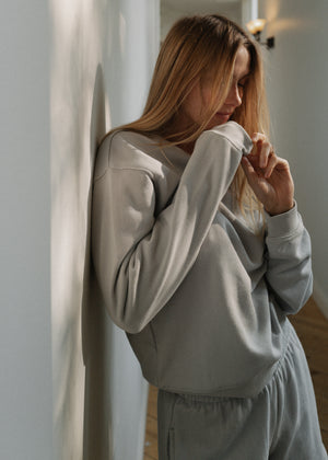 Marie Cotton Crewneck Sweatshirt