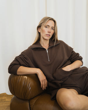 Marie Quarter Zip Sweatshirt