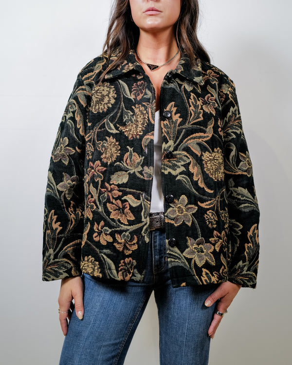 Vintage Tapestry Print Jacket