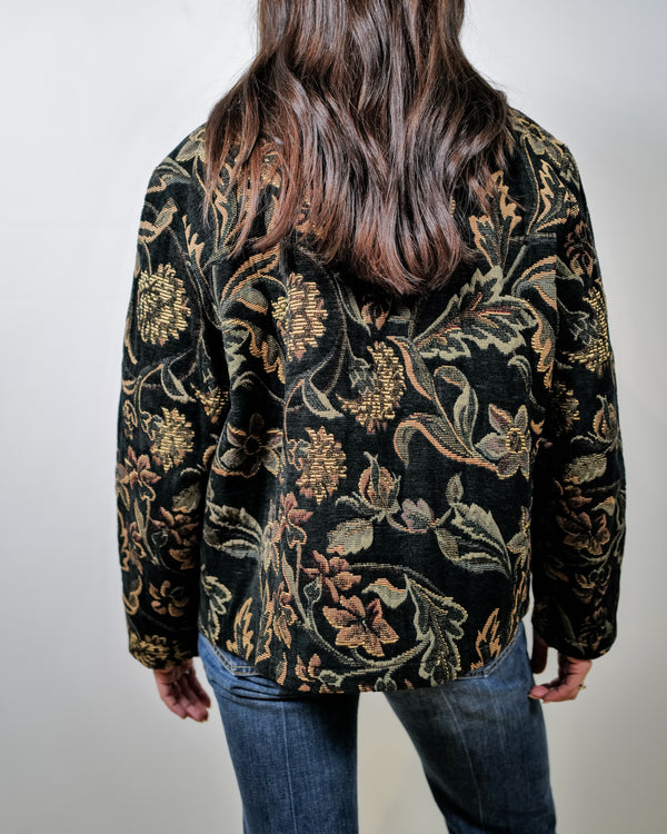 Vintage Tapestry Print Jacket