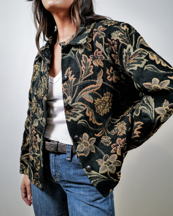 Vintage Tapestry Print Jacket
