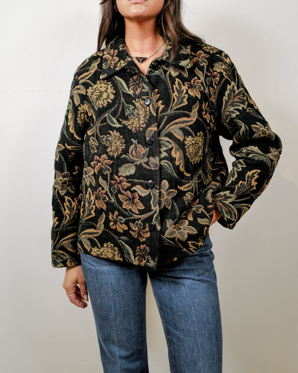 Vintage Tapestry Print Jacket