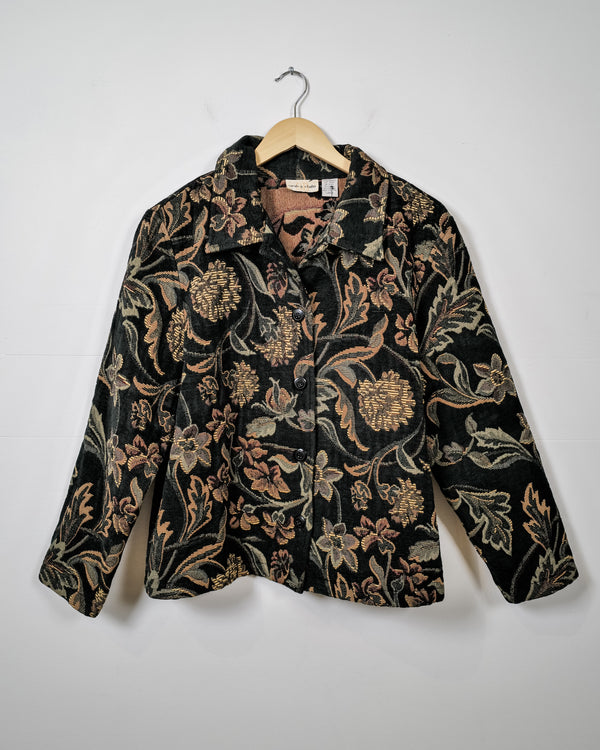 Vintage Tapestry Print Jacket