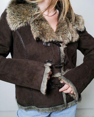 Faux Fur Jacket - Large