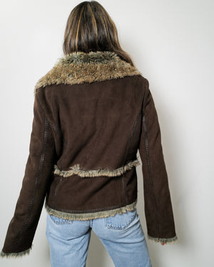 Faux Fur Jacket - Large