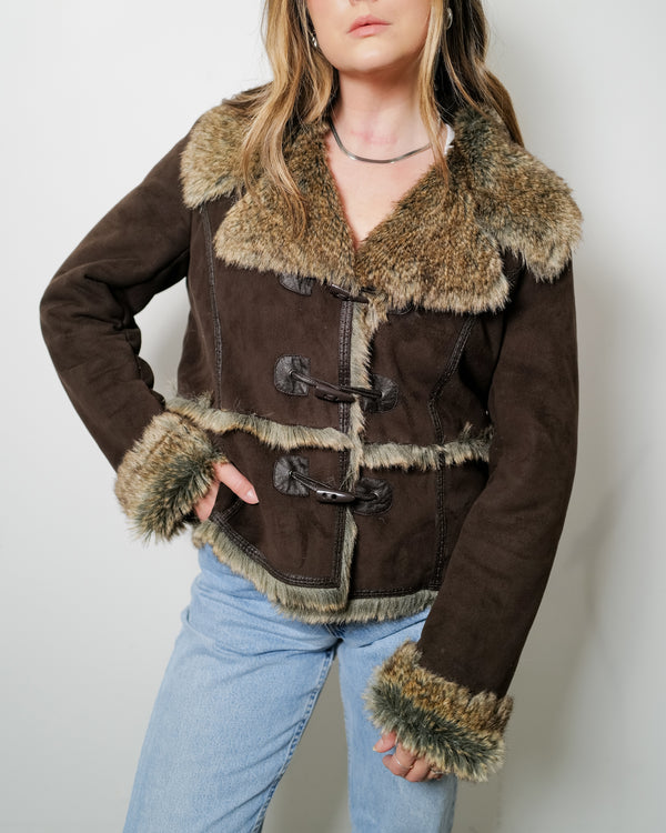 Faux Fur Jacket - Large