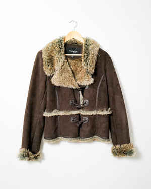 Faux Fur Jacket - Large