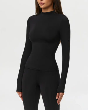 Naked Wardrobe Mock Neck Top