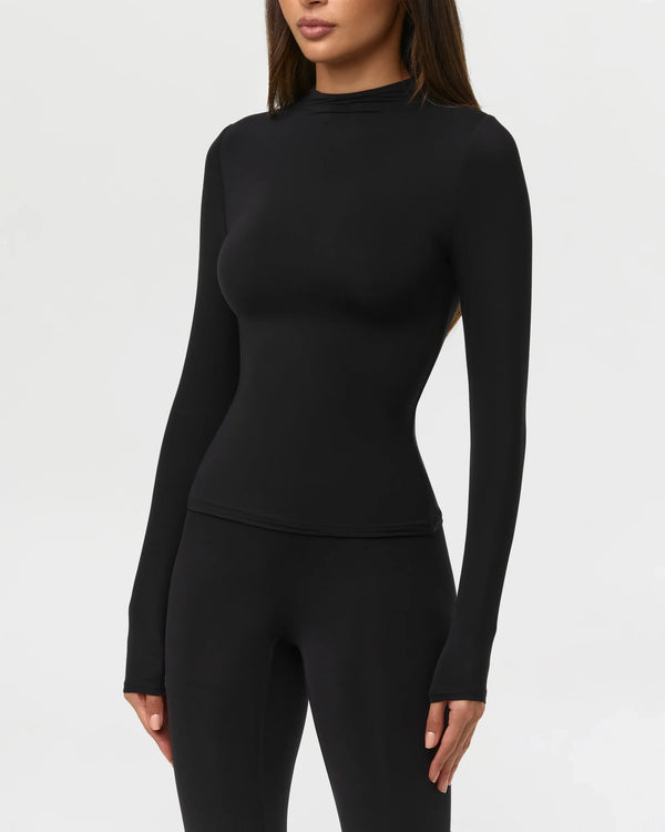 Naked Wardrobe Mock Neck Top