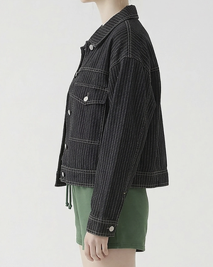 Pinstripe Twill Jacket